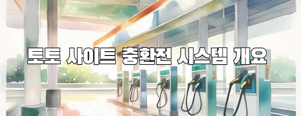 토토 사이트 충환전 시스템 개요