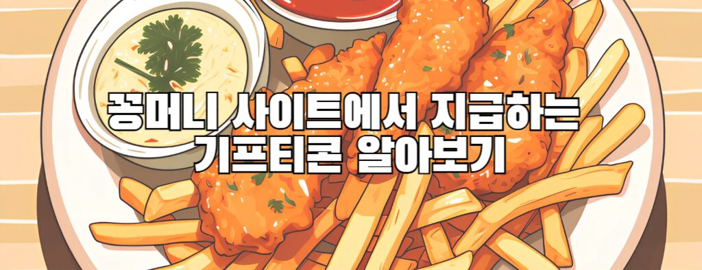 꽁머니 사이트에서 지급하는 기프티콘 알아보기